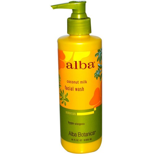 Alba Botanica, Facial Wash, Coconut Milk, 8 fl oz (235 ml) فوائد