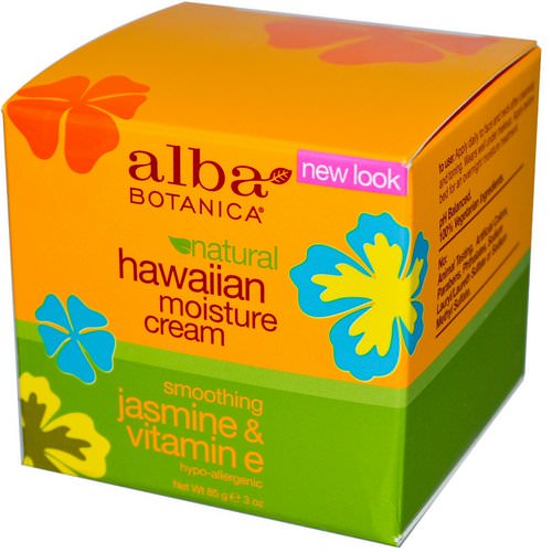 Alba Botanica, Hawaiian Moisture Cream, Jasmine & Vitamin E, 3 oz (85 g) فوائد