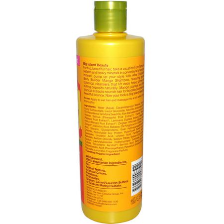 Alba Botanica, Hawaiian Shampoo, Body Builder Mango, 12 fl oz (355 ml):شامب, العناية بالشعر