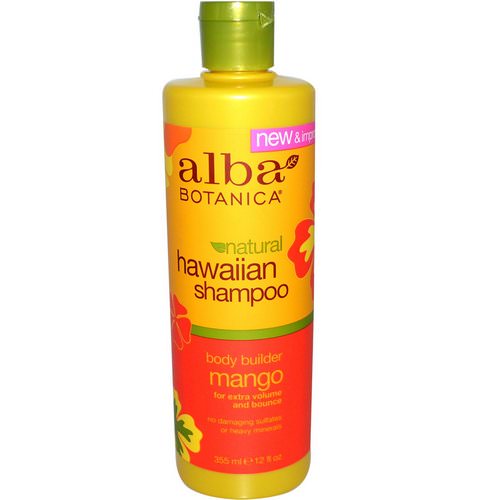 Alba Botanica, Hawaiian Shampoo, Body Builder Mango, 12 fl oz (355 ml) فوائد