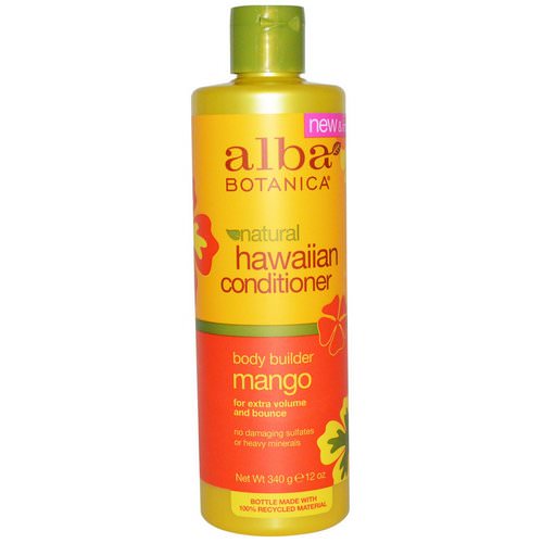 Alba Botanica, Natural Hawaiian Conditioner, Body Builder Mango, 12 oz (340 g) فوائد