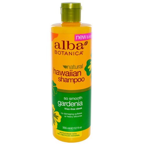 Alba Botanica, Natural Hawaiian Shampoo, So Smooth Gardenia, 12 fl oz (355 ml) فوائد