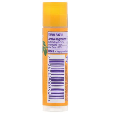 Alba Botanica, Moisturizing Sunscreen Lip Balm, SPF 25, .15 oz (4.2 g):SPF, مرهم الشفة