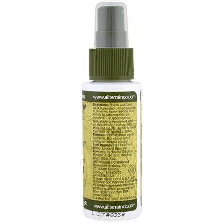 All Terrain, Herbal Armor, Insect Repellant DEET-Free Pump Spray, 2.0 fl oz (60 ml):طارد الحشرات, علة