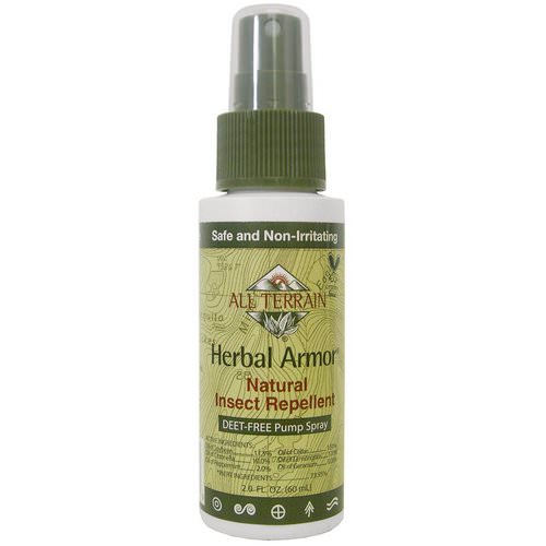 All Terrain, Herbal Armor, Insect Repellant DEET-Free Pump Spray, 2.0 fl oz (60 ml) فوائد