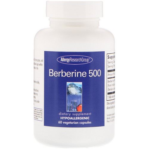 Allergy Research Group, Berberine 500, 60 Vegetarian Capsules فوائد