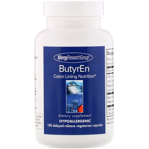 Allergy Research Group, ButyrEn, 100 Delayed-Release Vegetarian Capsules فوائد