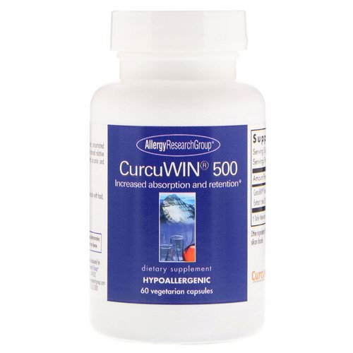 Allergy Research Group, CurcuWin 500, 60 Vegetarian Capsules فوائد
