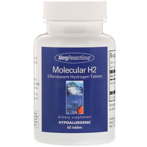 Allergy Research Group, Molecular H2, Effervescent Hydrogen Tablets, 60 Tablets فوائد