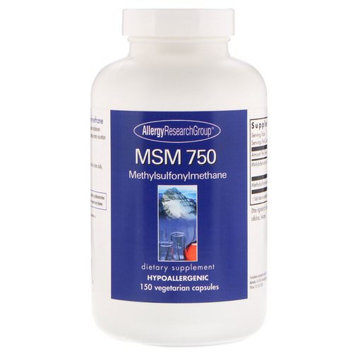 Allergy Research Group, MSM 750, 150 Vegetarian Capsules فوائد