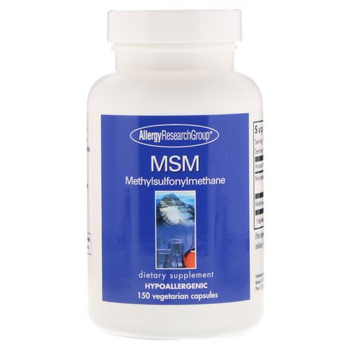 Allergy Research Group, MSM Methylsulfonylmethane, 150 Vegetarian Capsules فوائد
