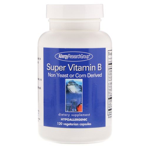 Allergy Research Group, Super Vitamin B Complex, 120 Vegetarian Capsules فوائد