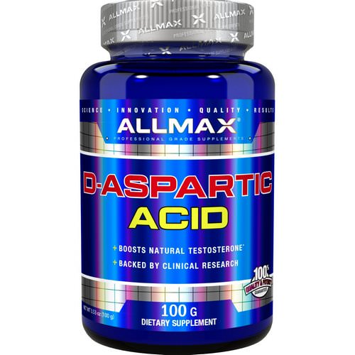 ALLMAX Nutrition, D-Aspartic Acid, 3.53 oz (100 g) فوائد