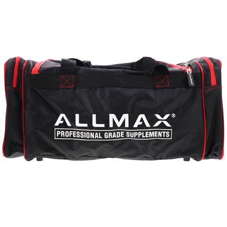 ALLMAX Nutrition, ALLMAX Premium Fitness Gym Bag, Black & Red, 1 Bag:الرياضة ,التغذية