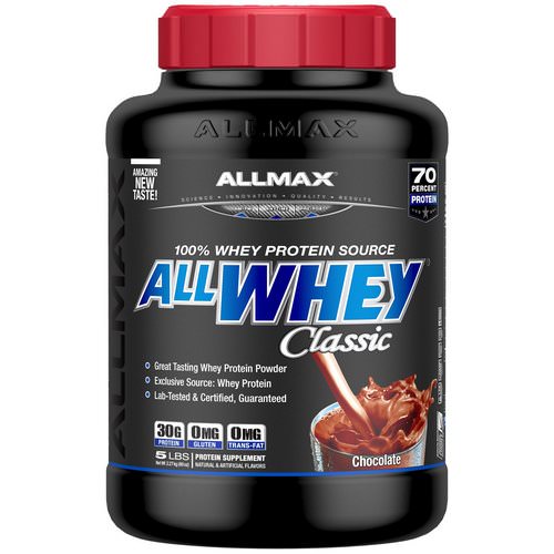 ALLMAX Nutrition, AllWhey Classic, 100% Whey Protein, Chocolate, 5 lbs (2.27 kg) فوائد