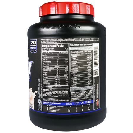 ALLMAX Nutrition, AllWhey Classic, 100% Whey Protein, French Vanilla, 5 lbs (2.27 kg):بر,تين مصل اللبن, التغذية الرياضية