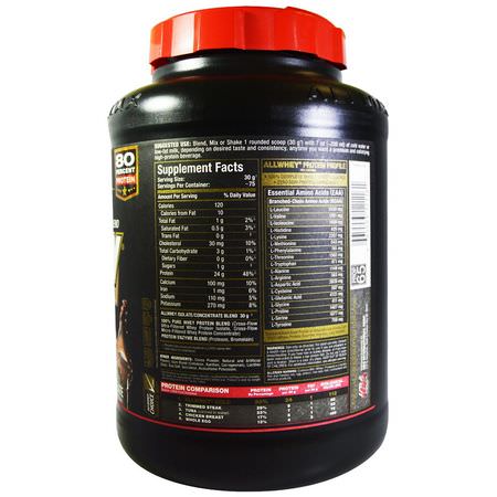 ALLMAX Nutrition, AllWhey Gold, 100% Whey Protein + Premium Whey Protein Isolate, Chocolate, 5 lbs. (2.27 kg):بر,تين مصل اللبن, التغذية الرياضية