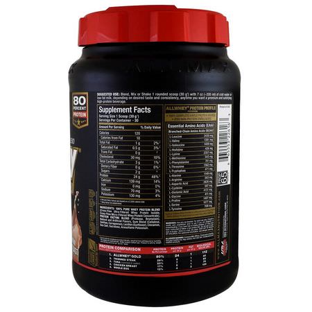 ALLMAX Nutrition, AllWhey Gold, 100% Whey Protein + Premium Whey Protein Isolate, Cinnamon French Toast, 2 lbs (907 g):بر,تين مصل اللبن, التغذية الرياضية
