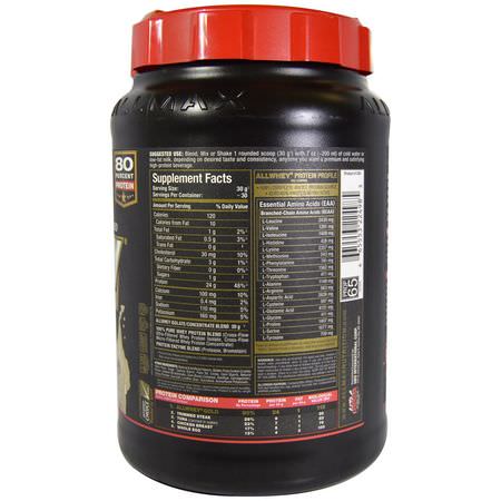 ALLMAX Nutrition, AllWhey Gold, 100% Whey Protein + Premium Whey Protein Isolate, Cookies & Cream, 2 lbs (907 g):بر,تين مصل اللبن, التغذية الرياضية