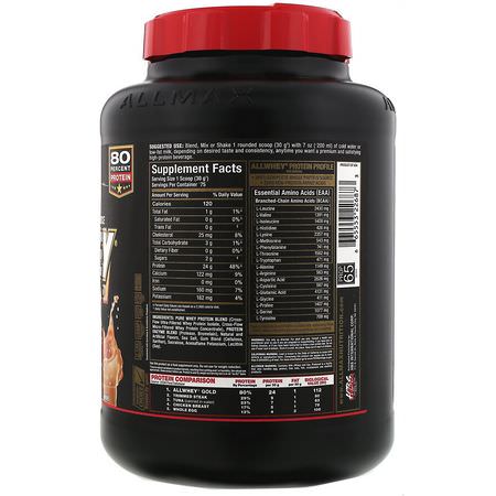 ALLMAX Nutrition, AllWhey Gold, 100% Whey Protein Source, Salted Caramel, 5 lbs. (2.27 kg):بر,تين مصل اللبن, التغذية الرياضية
