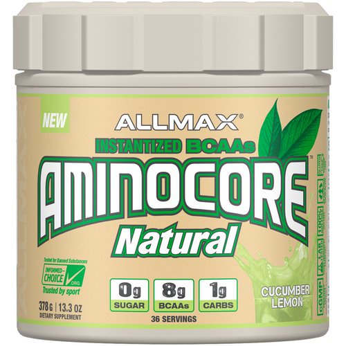 ALLMAX Nutrition, Aminocore Natural, Instantized BCAAs, Cucumber Melon, 13.3 oz (378 g) فوائد