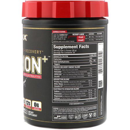ALLMAX Nutrition, CARBion+ with Electrolytes + Hydration, Gluten-Free + Vegan Certified, Unflavored, 1.85 lbs (840 g):الش,ارد, الترطيب