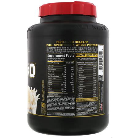 ALLMAX Nutrition, Hexapro, Ultra-Premium 6-Protein Blend, French Vanilla, 5 lbs (2.27 kg):البر,تين, التغذية الرياضية