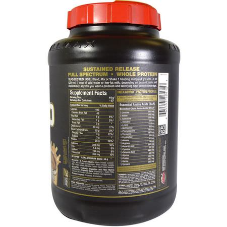 ALLMAX Nutrition, Hexapro, Ultra-Premium Protein + MCT & Coconut Oil, Chocolate Peanut Butter, 5.5 lbs (2.5 kg):البر,تين, التغذية الرياضية