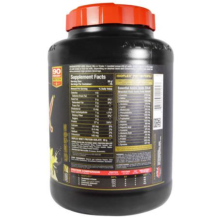 ALLMAX Nutrition, Isoflex, Pure Whey Protein Isolate (WPI Ion-Charged Particle Filtration), Vanilla, 5 lbs (2.27 kg):بر,تين مصل اللبن, التغذية الرياضية
