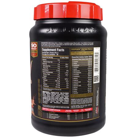 ALLMAX Nutrition, Isoflex, Pure Whey Protein Isolate (WPI Ion-Charged Particle Filtration), Caramel Macchiato, 2 lbs (907 g):بر,تين مصل اللبن, التغذية الرياضية