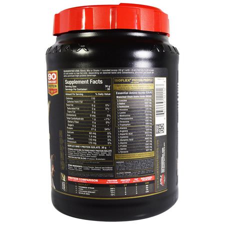 ALLMAX Nutrition, Isoflex, Pure Whey Protein Isolate (WPI Ion-Charged Particle Filtration), Chocolate, 2 lbs (907 g):بر,تين مصل اللبن, التغذية الرياضية