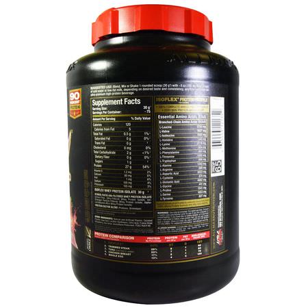 ALLMAX Nutrition, Isoflex, Pure Whey Protein Isolate (WPI Ion-Charged Particle Filtration), Strawberry, 5 lbs. (2.27 kg):بر,تين مصل اللبن, التغذية الرياضية