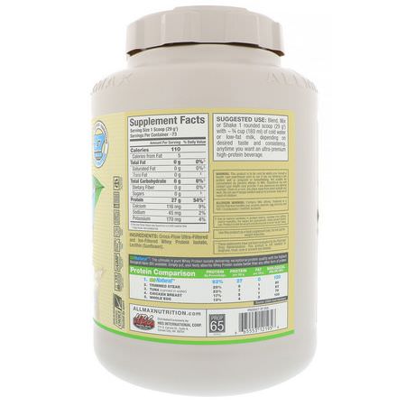 ALLMAX Nutrition, IsoNatural, Pure Whey Protein Isolate, The Original, Unflavored, 5 lbs (2.25 kg):بر,تين مصل اللبن, التغذية الرياضية