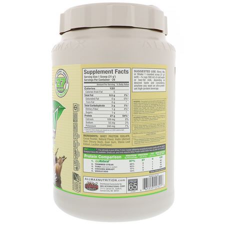 ALLMAX Nutrition, IsoNatural Pure Whey Protein Isolate, Chocolate, 2 lbs (907 g):بر,تين مصل اللبن, التغذية الرياضية