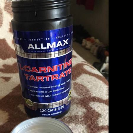 ALLMAX Nutrition, L-Carnitine Tartrate, High-Potency L-Carnitine, 1470 mg, 120 Veggie Caps:L-Carnitine,الأحماض الأمينية