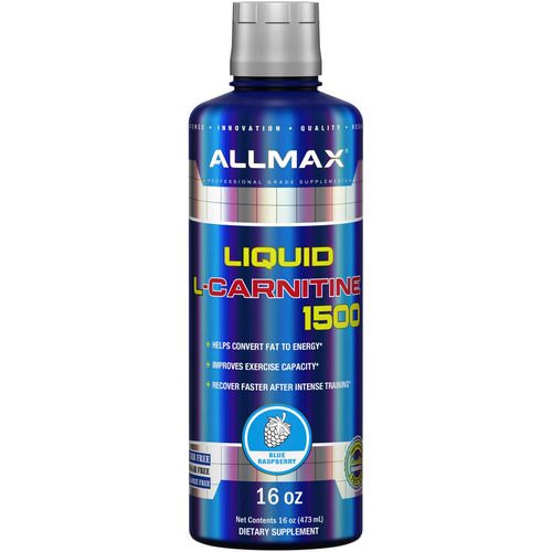 ALLMAX Nutrition, Liquid L-Carnitine 1500, Blue Raspberry, 16 oz (473 ml) فوائد