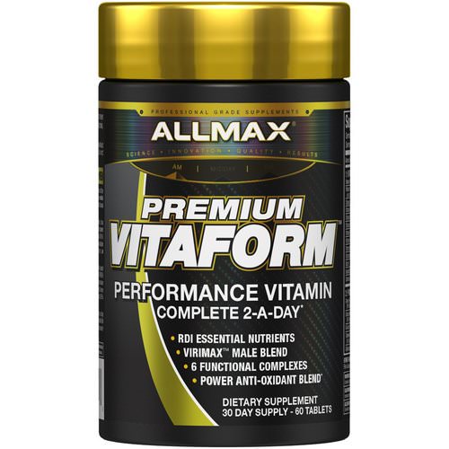 ALLMAX Nutrition, Vitaform, Premium MultiVitamin For Men, 60 Tablets فوائد