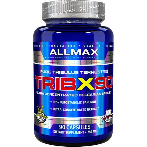 ALLMAX Nutrition, TribX90, Ultra-Concentrated Bulgarian Tribulus, 90% Furostanolic Saponins, 750 mg, 90 Capsules فوائد