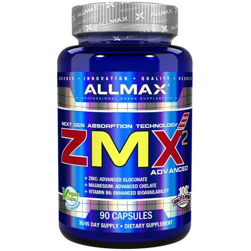 ALLMAX Nutrition, ZMX2 High-Absorbtion Magnesium Chelate, 90 Capsules فوائد