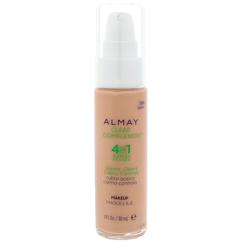 Almay, Clear Complexion Makeup, 700 Warm, 1 fl oz (30 ml) فوائد