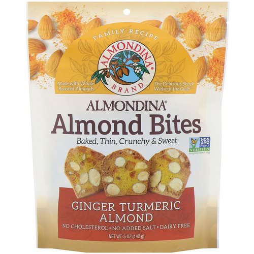Almondina, Almond Bites, Ginger Turmeric Almond, 5 oz (142 g) فوائد