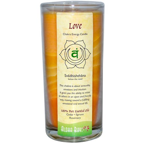 Aloha Bay, Chakra Energy Candle, Love (Svadhi - shthana), 11 oz فوائد