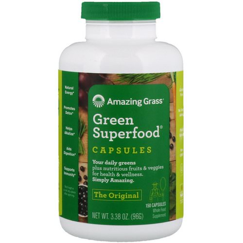 Amazing Grass, Green Superfood, 150 Capsules فوائد