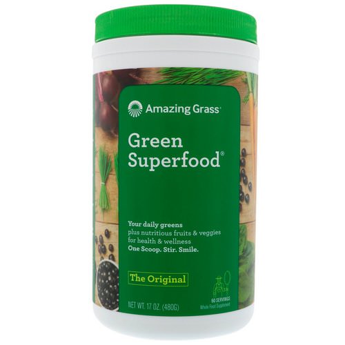 Amazing Grass, Green Superfood The Original, 17 oz (480 g) فوائد