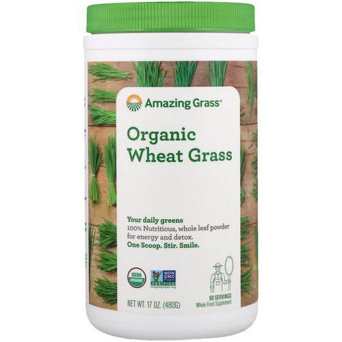 Amazing Grass, Organic Wheat Grass, 17 oz (480 g) فوائد