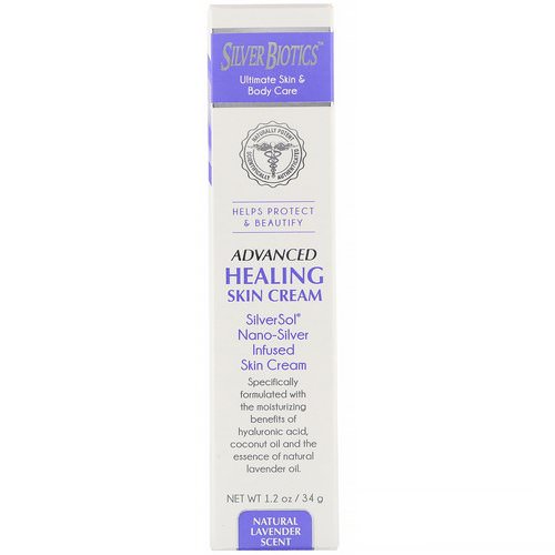 American Biotech Labs, Advanced Healing Skin Cream, Natural Lavender Scent, 1.2 oz (34 g) فوائد