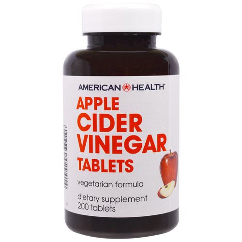 American Health, Apple Cider Vinegar Tablets, 200 Tablets فوائد
