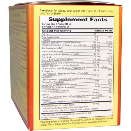 American Health, Ester-C Effervescent, Natural Orange Flavor, 1000 mg, 21 Packets, 0.35 oz (10 g) Each:أنفلونزا, Cough