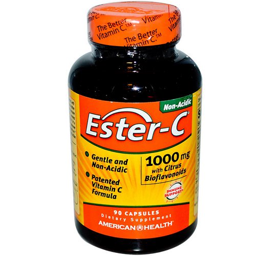 American Health, Ester-C With Citrus Bioflavonoids, 1,000 mg, 90 Capsules فوائد