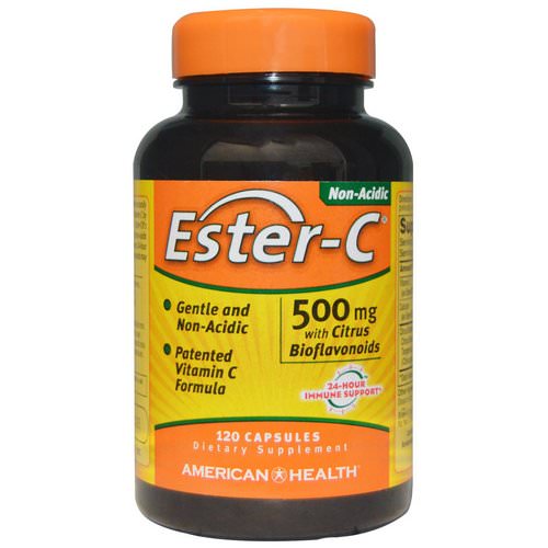 American Health, Ester-C with Citrus Bioflavonoids, 500 mg, 120 Capsules فوائد